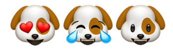 Dog emojis